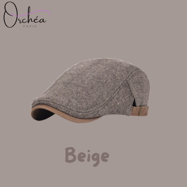 Adjustable Beret Duck Tongue in Wool