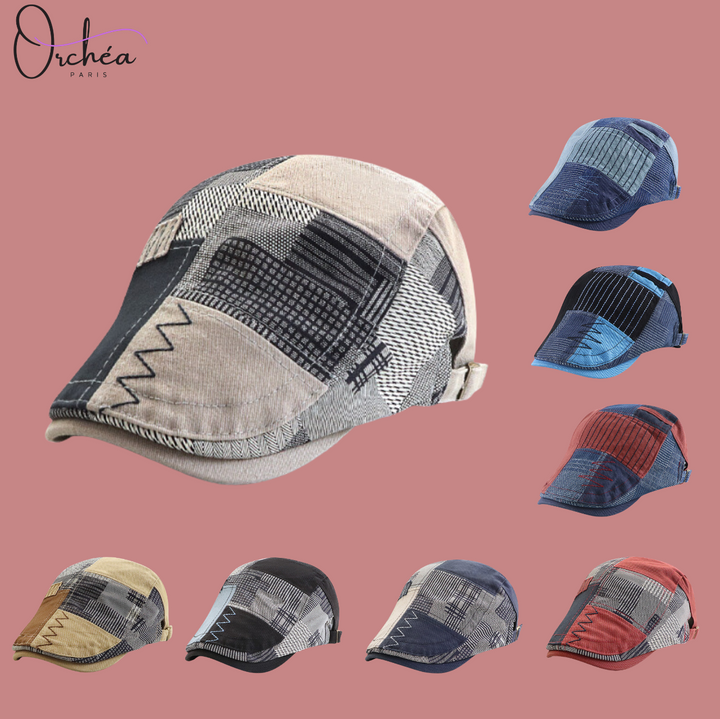 Adjustable Beret Urban Patchwork