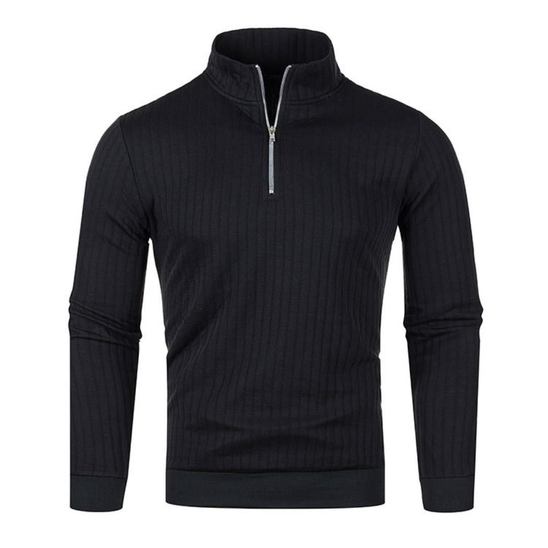 MENS' PULLOVER WITH ZIP