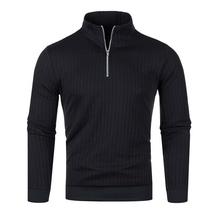 MENS' PULLOVER WITH ZIP