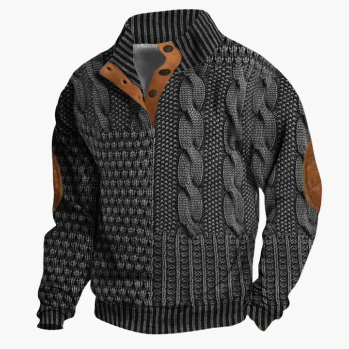 BURKHARD | CABLE KNIT SWEATSHIRT