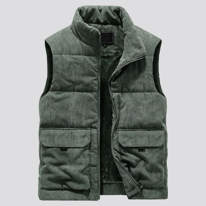 Gilet d'hiver en corduroy