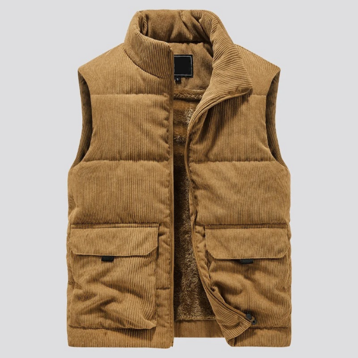 Gilet d'hiver en corduroy