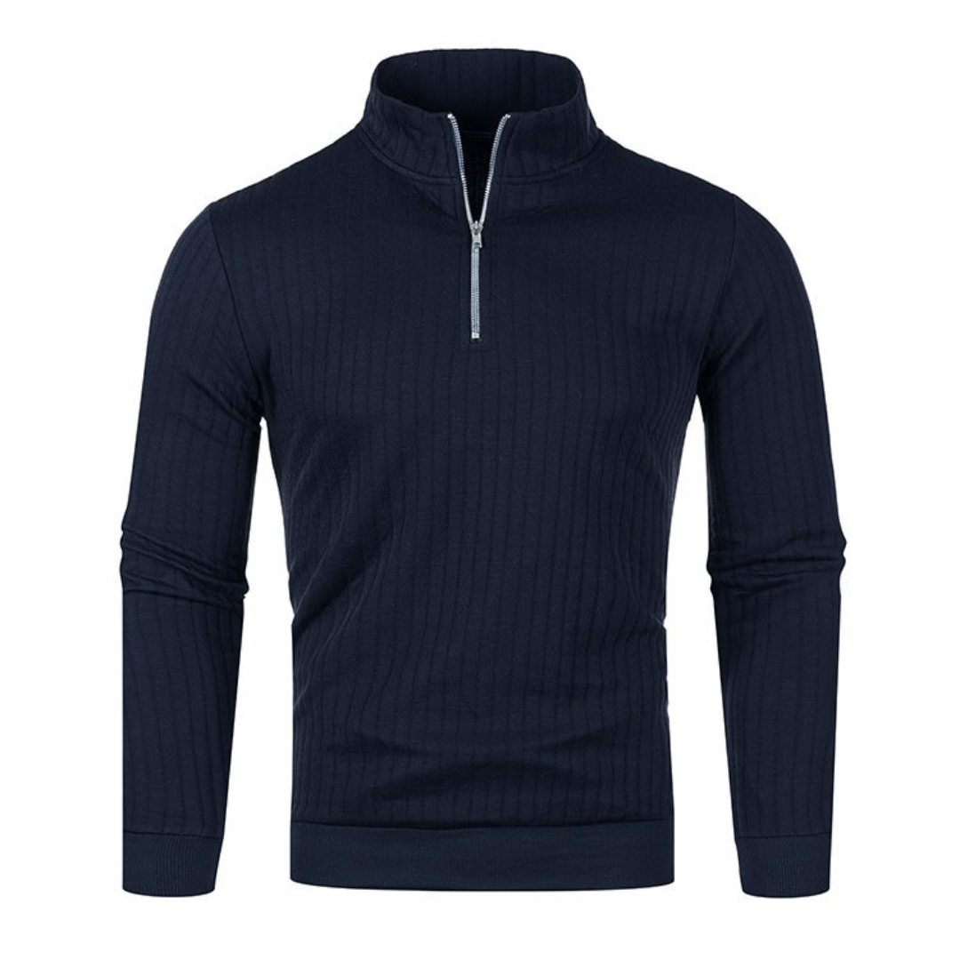 MENS' PULLOVER WITH ZIP