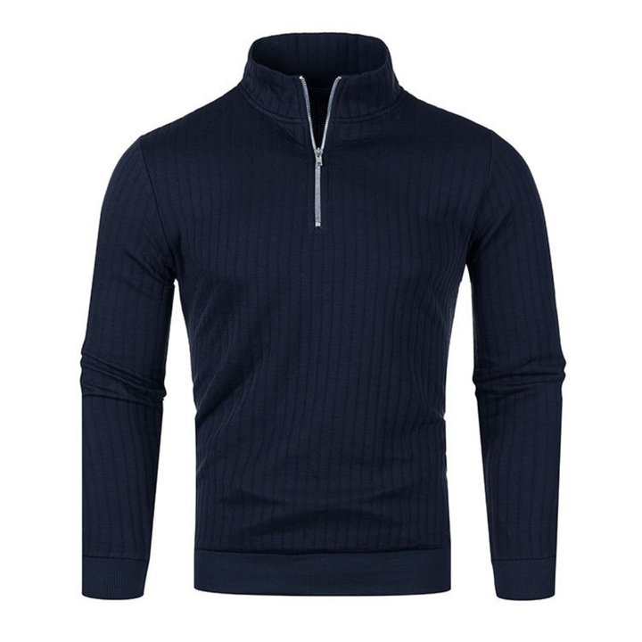 MENS' PULLOVER WITH ZIP