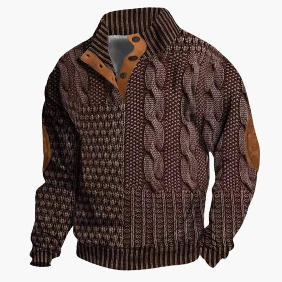 BURKHARD | CABLE KNIT SWEATSHIRT
