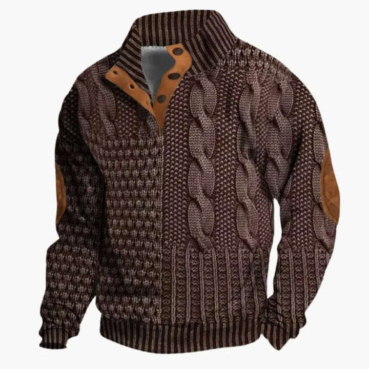 BURKHARD | CABLE KNIT SWEATSHIRT