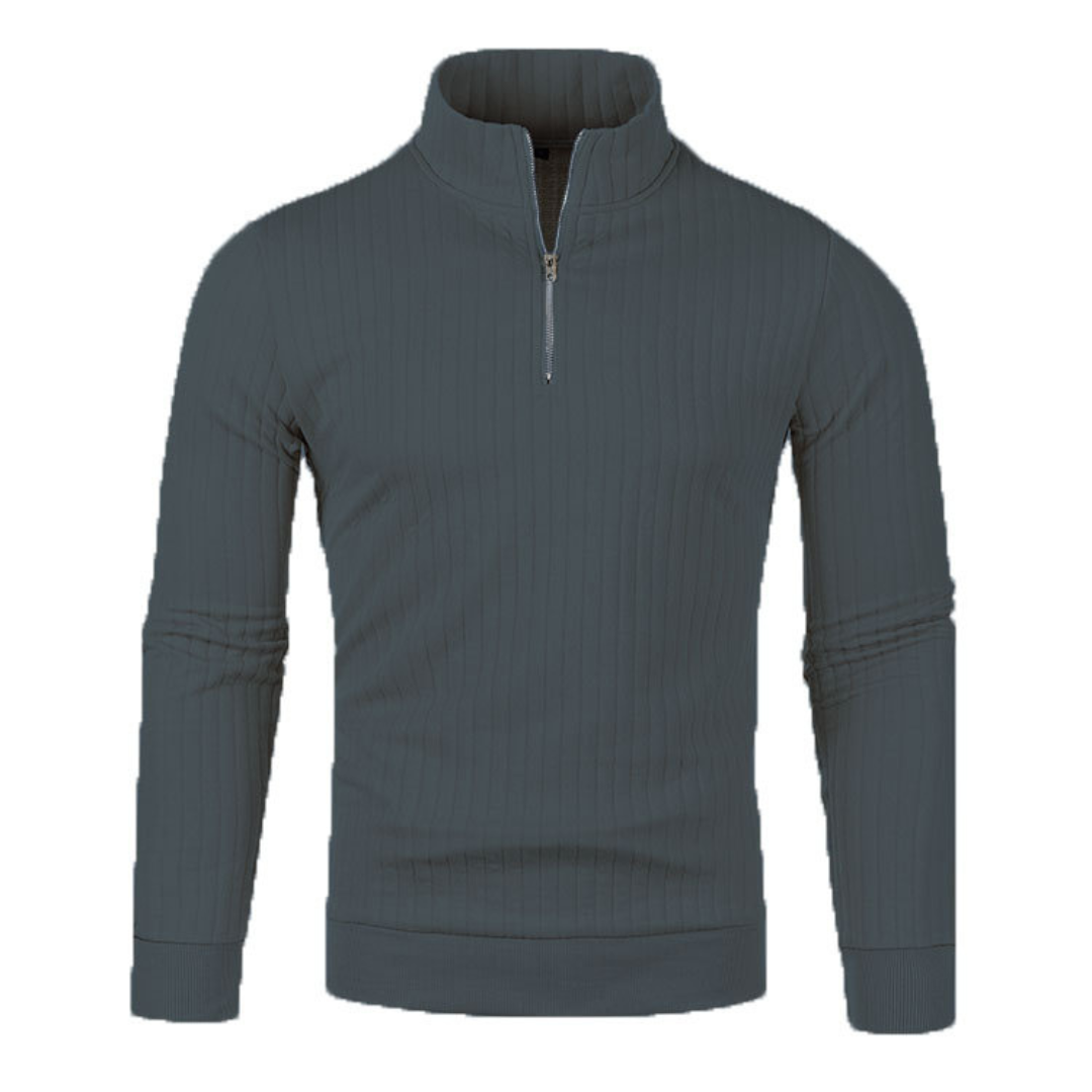 MENS' PULLOVER WITH ZIP