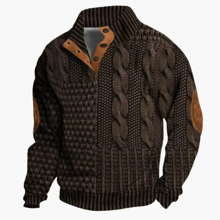 BURKHARD | CABLE KNIT SWEATSHIRT