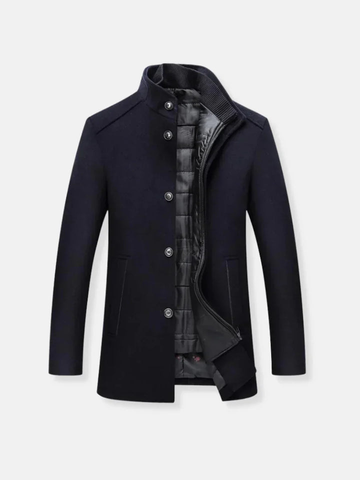 Manteau trench en laine pour hommes