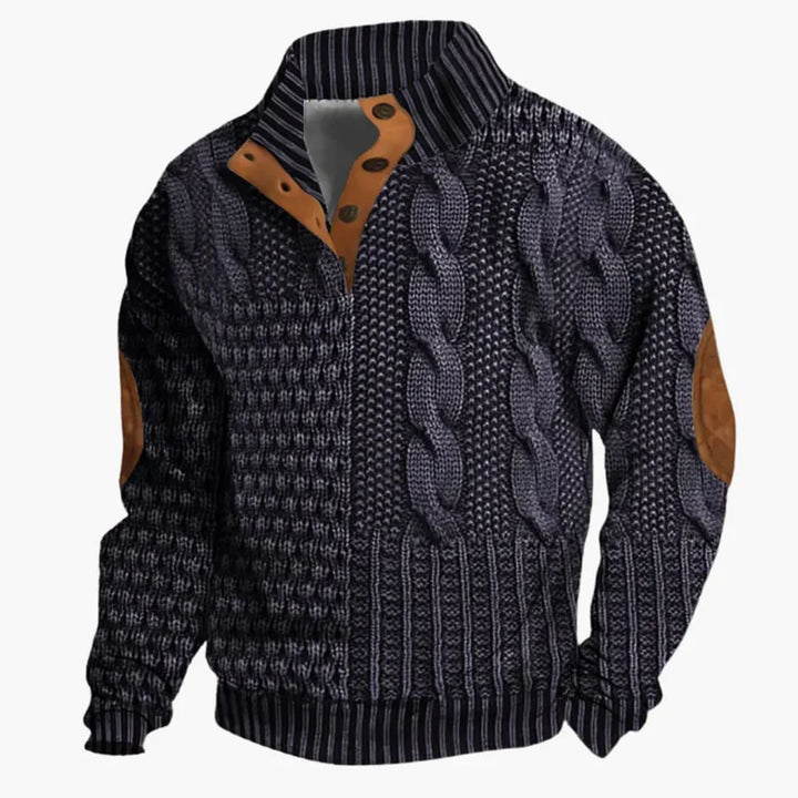 BURKHARD | CABLE KNIT SWEATSHIRT