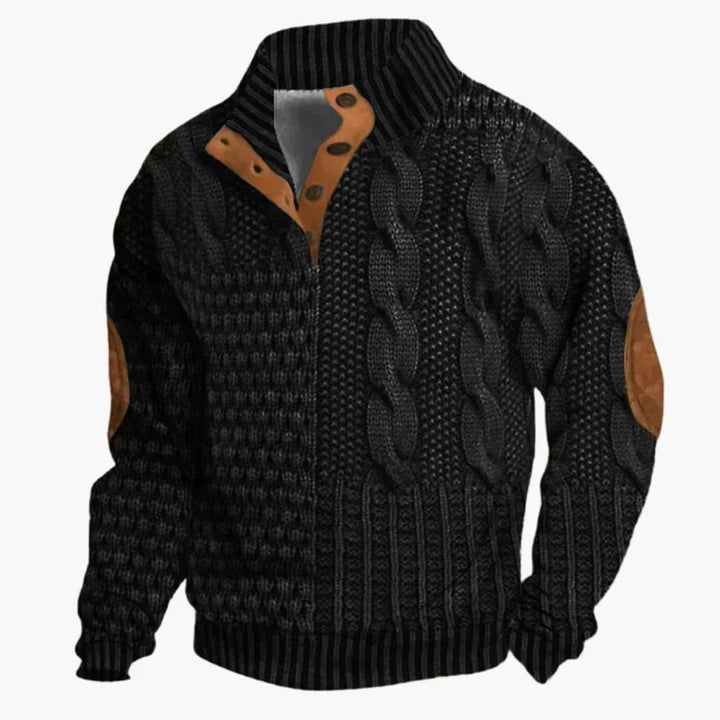 BURKHARD | CABLE KNIT SWEATSHIRT