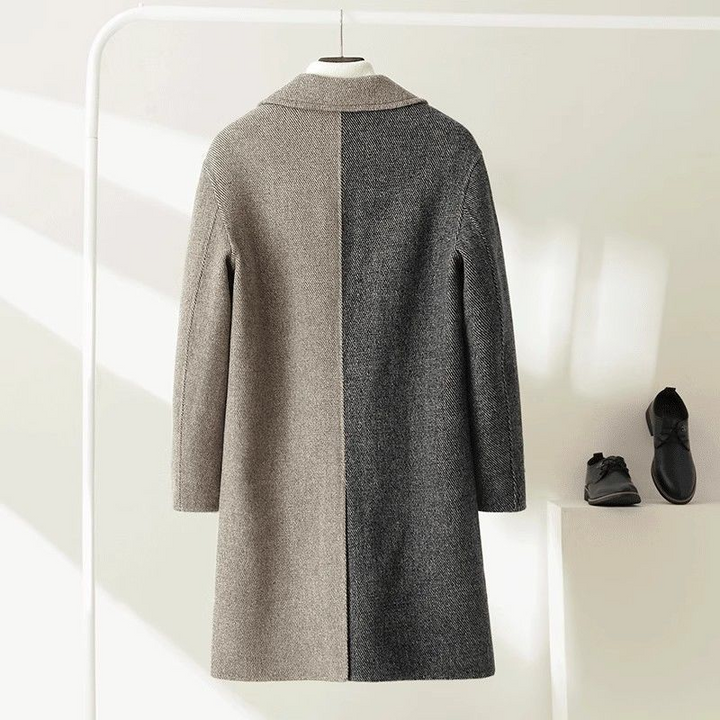 Modena Herringbone Wool Coat