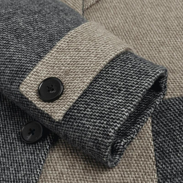 Modena Herringbone Wool Coat