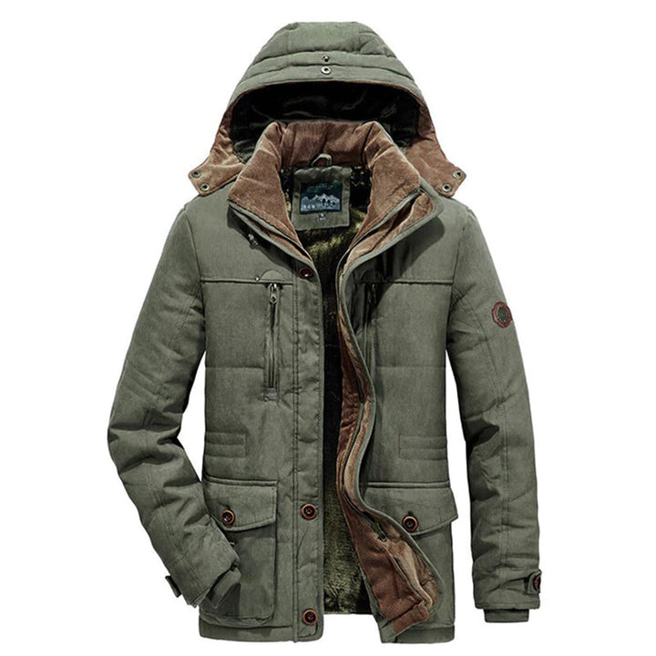 Veste d'hiver pour hommes avec polaire