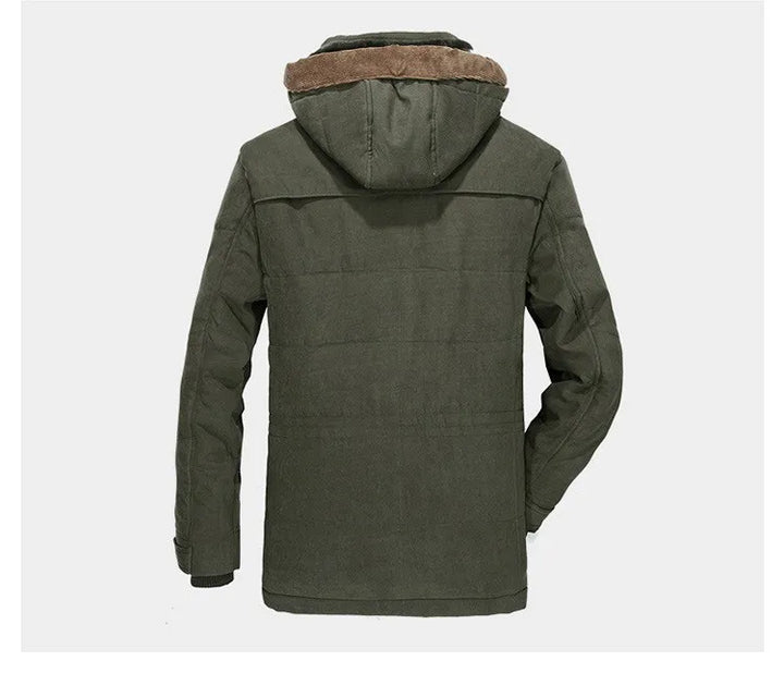 Parka d'hiver thermique pour hommes avec plusieurs poches