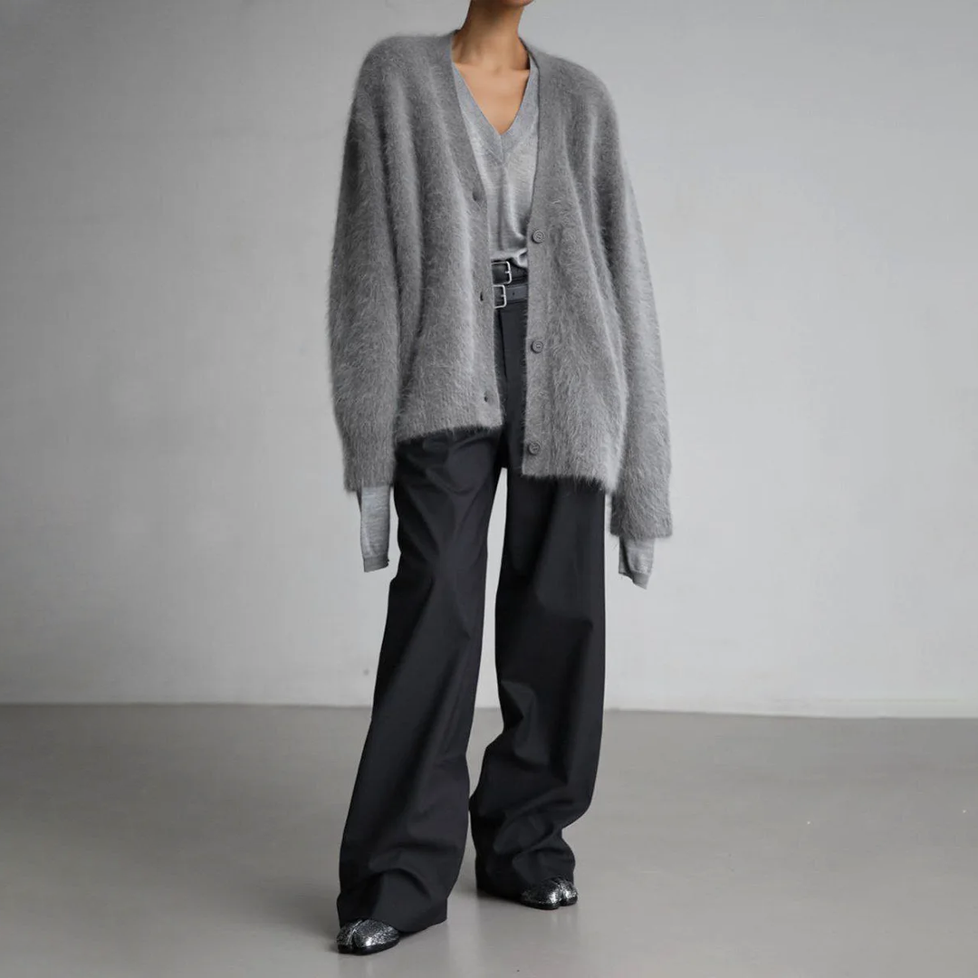 Francie | Plüschiger Luxus-Cardigan