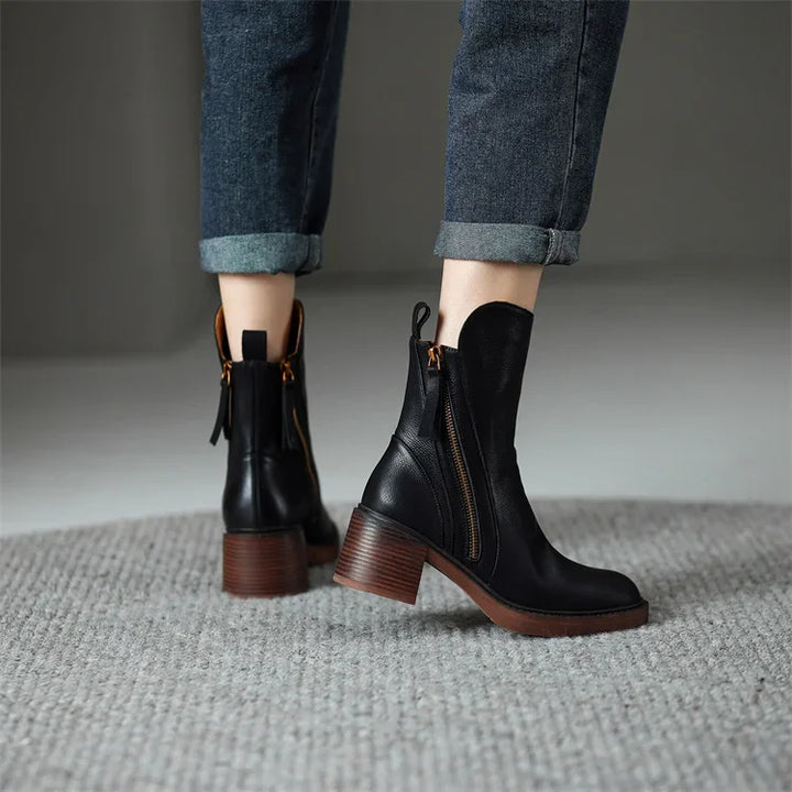 Bottines en cuir Grazia