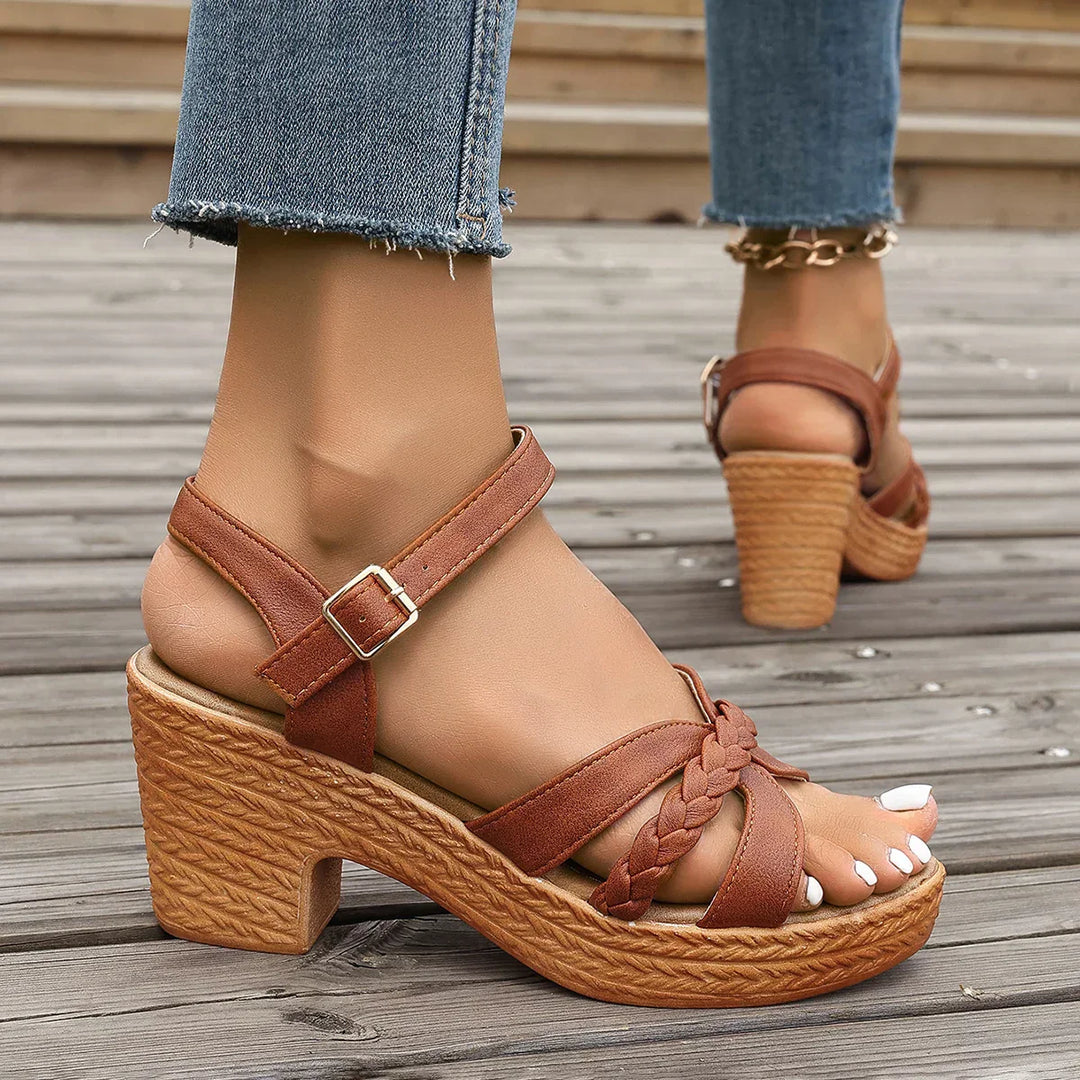 Celia™ - Orthopedic Mid Heel Platform Sandals