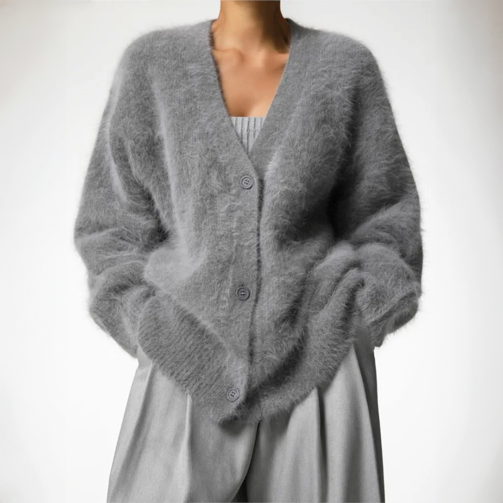 Francie | Plüschiger Luxus-Cardigan