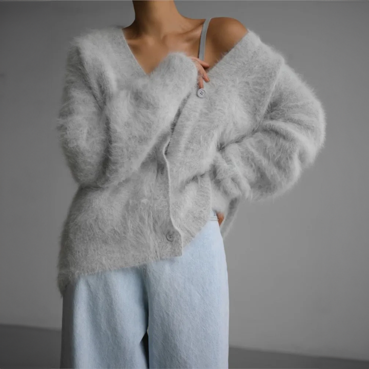 Francie | Plüschiger Luxus-Cardigan