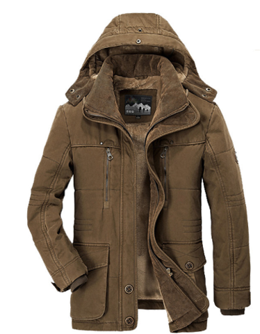 Veste d'hiver pour hommes avec polaire